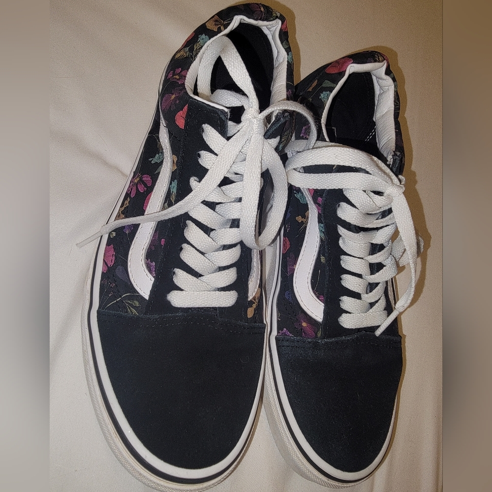 Vans floral low tops